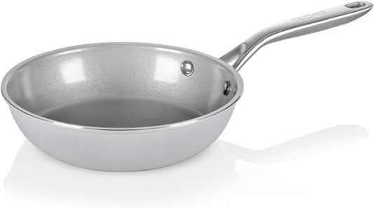 TECHEF - CeraTerra - 8 inch Ceramic Frying Pan – PFAS, PTFE & PFOA-Free, Toxin-Free Ceramic Coating, Induction-Ready, Oven & Dishwasher Safe, Ceramic Nonstick Frying Pan Made in Korea